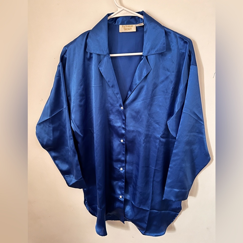VTG Victoria’s Secret Gold Label Satin Sleep Night Shirt nightgown NWT